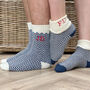 Personalised Embroidered Cosy Socks, thumbnail 1 of 2