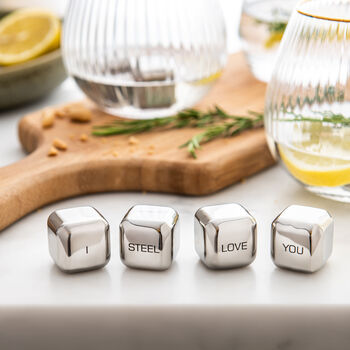 Personalised Stainless Steel Ice Cubes, 9 of 12