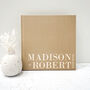 Personalised Linen Wedding Guest Book, thumbnail 9 of 10