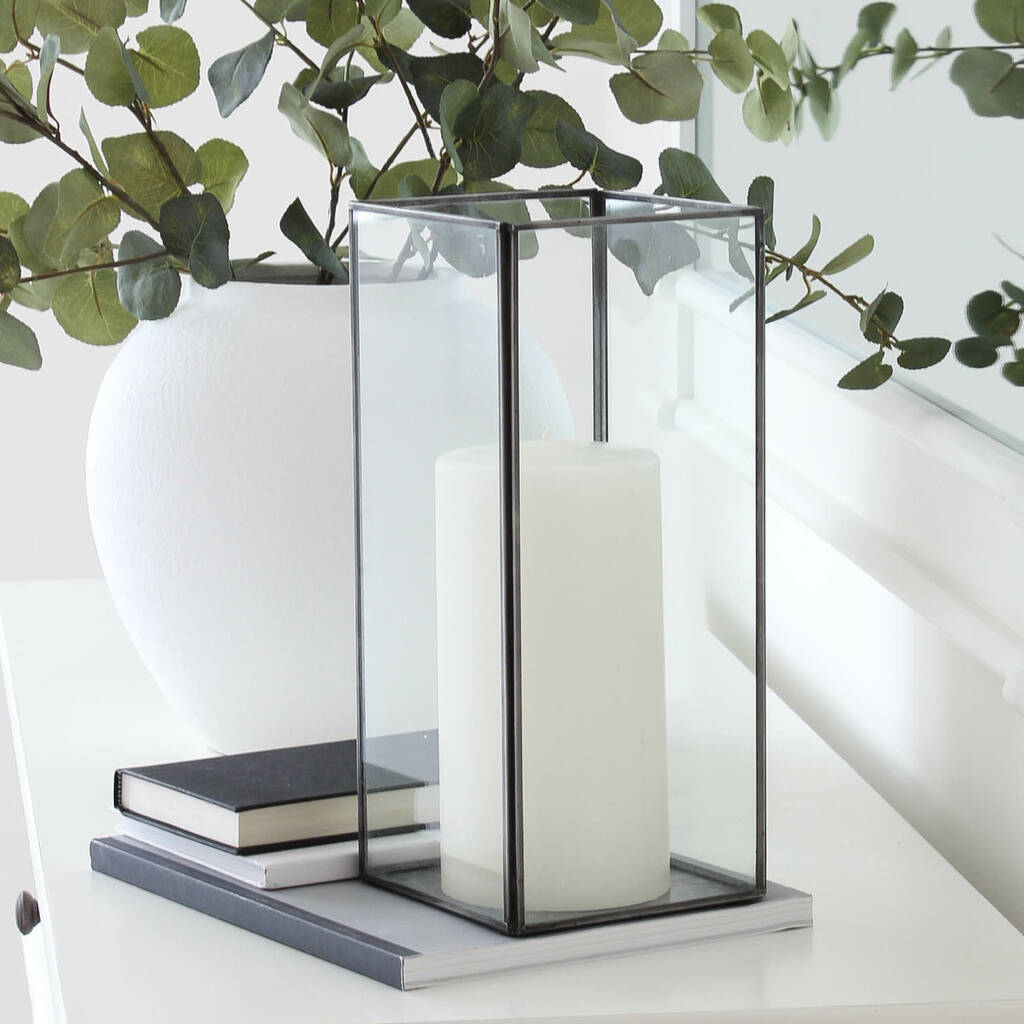Iron Glass Candle Holder By Marquis & Dawe