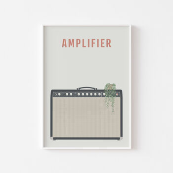 Guitar Amplifier Print | Fender Guitar Amp Poster, 7 of 10