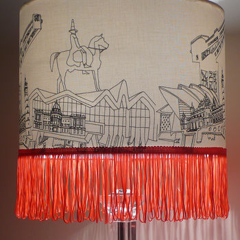 Hand Drawn Glasgow Lampshade, 4 of 7