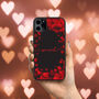 Red Love Heart iPhone Case Valentines Anniversary Gift, thumbnail 1 of 2