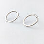 Large Recycled Silver Circle Studs, thumbnail 2 of 7