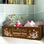 Personalised Floral Bathroom Storage Box, thumbnail 2 of 3
