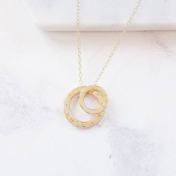 Gold Family Circles Necklace, 3 of 6