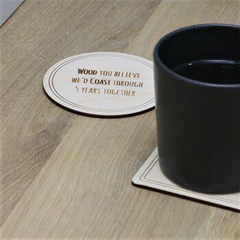 Personalised Wooden Coaster, 6 of 6
