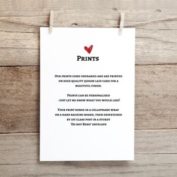 Personalised Valentines Poem Print, Valentines Day Gift, 2 of 2