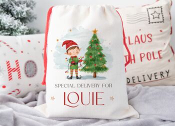 Elf Christmas Sack, 2 of 2