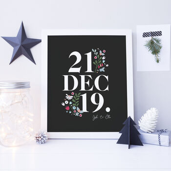 Special Date Personalised Print, 2 of 6