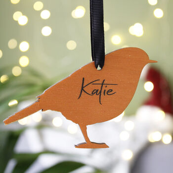 Robin Wooden Hanging Decoration, 9 of 12