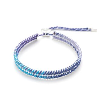 Yolia Blue Woven Bracelet, 4 of 5