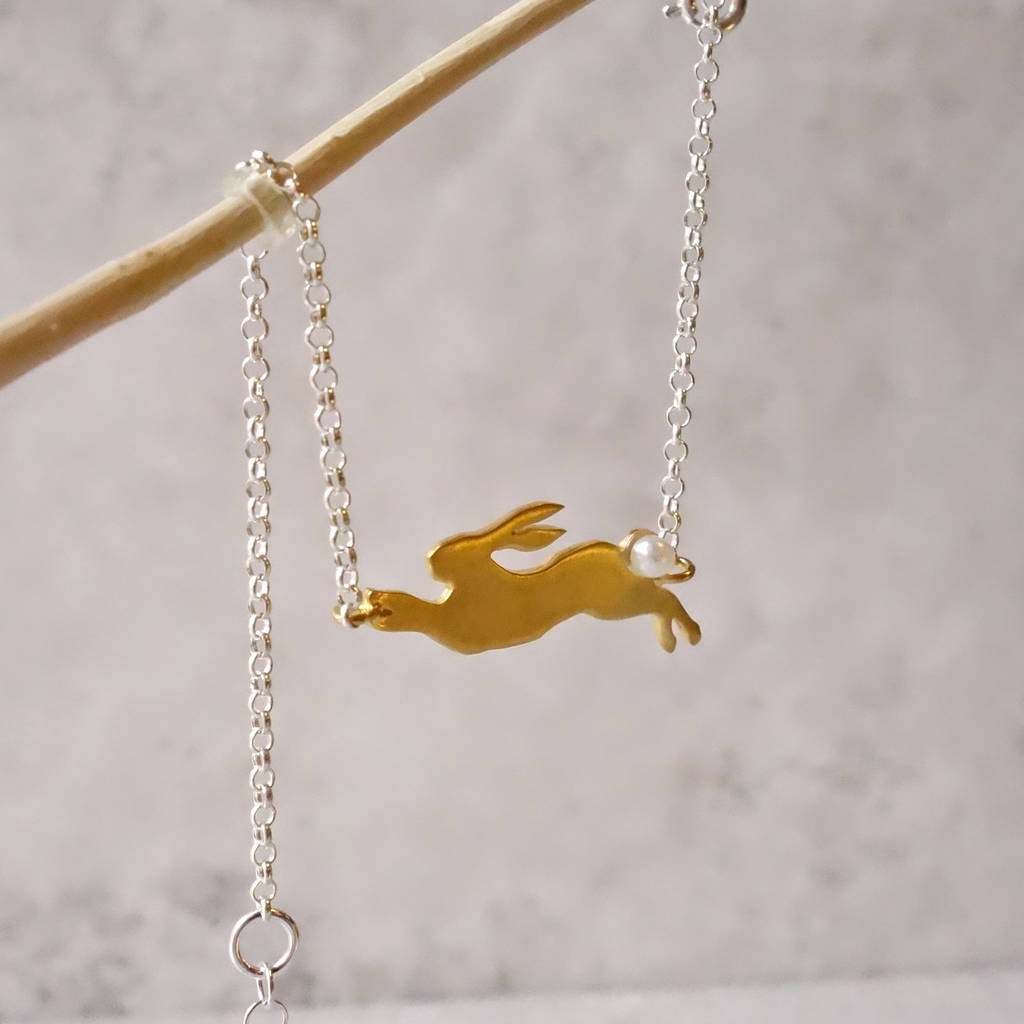 Gold Rabbit Bracelet By Eve Fox Notonthehighstreet Gold Rabbit Bracelet