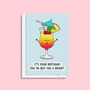Funny Cocktail Birthday Card, thumbnail 2 of 2