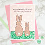 'Bunnies' Personalised Birthday Card, thumbnail 1 of 4