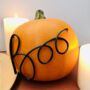 Handmade 'Boo' Wire Words For Pumpkin Decorating, thumbnail 2 of 8