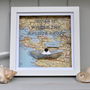 Personalised Coastal Map Paper Boat Picture Frame, thumbnail 10 of 12