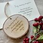 Personalised Handwriting Memorial Bauble, thumbnail 1 of 2