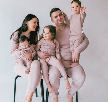 Velvet Mocha Children's Pyjamas | Ribbed Loungewear, 2 of 7