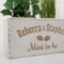 Wooden Carved Personalised Plant Pot Holder, thumbnail 4 of 4