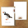 Common Puffin Print A6 Greetings Card, thumbnail 2 of 8