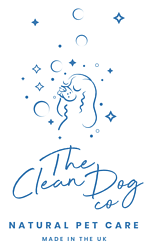 the clean dog company with logo and dog suds