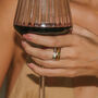 Saraswati Sterling Silver Opal Spinning Ring, thumbnail 3 of 9