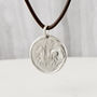 Men's Sterling Silver Pegasus Amulet Necklace, thumbnail 3 of 4