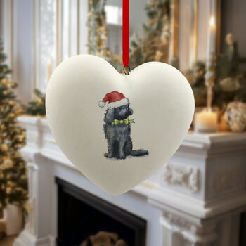 Cockapoo Black Ceramic Bauble, 4 of 4