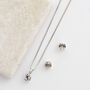 Swarovski Crystal Single Stone Necklace And Earrings, thumbnail 3 of 3