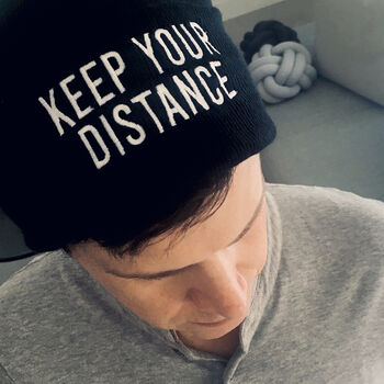 Keep Your Distance Beanie Hat, 4 of 6