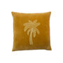 Hand Embroidered Velvet Palm Tree Cushion, thumbnail 2 of 3