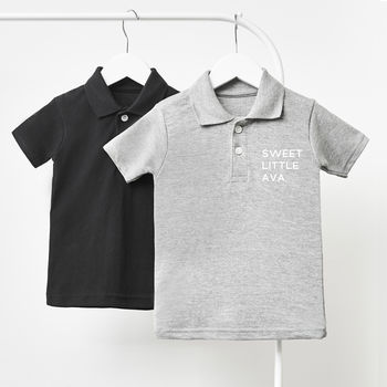 Little One Personalised Children's Polo Shirt, 3 of 3