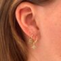 Cohan Star Sterling Silver Hoop Earrings, thumbnail 6 of 8