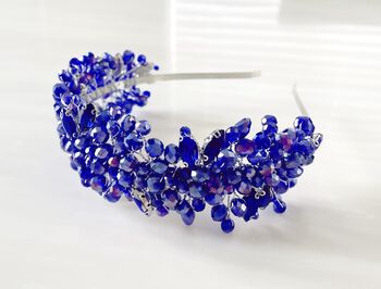 Royal Blue Crystal Tiara, 2 of 3