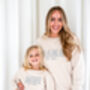 Mama Established Outline Embroidered Personalised Sweatshirt Jumper, thumbnail 3 of 12