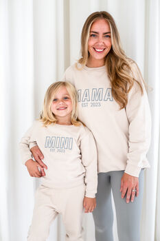 Mama Established Outline Embroidered Personalised Sweatshirt Jumper, 3 of 12