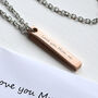 Personalised Necklace Mums Heartfelt Message, thumbnail 3 of 6