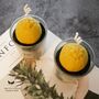Personalised Gift Box Of A Set Of Two Lemon Candle With Free Greeting Card, thumbnail 2 of 4