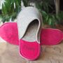Light Weight Personalised Felt Slippers, thumbnail 5 of 12