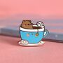 Tea Bears Enamel Pin, thumbnail 4 of 5