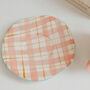 Sissi Pink Check Irregular Coffee Mug, thumbnail 3 of 3