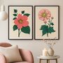 Modern Pink Anemone Botanical Print, thumbnail 2 of 2