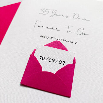 Personalised Forever To Go Anniversary Card, 2 of 6