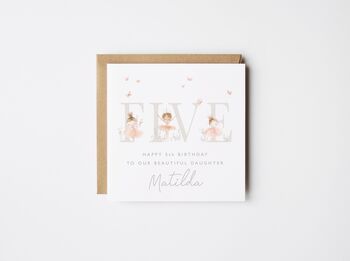 Happy 4th Birthday Granddaughter Card Ballerina *Age Options, 5 of 5