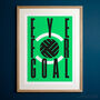 Eye For Goal, Football Wall Art Print, thumbnail 1 of 3