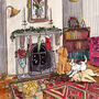 Cosy Dogs Beside The Fire Christmas Card, thumbnail 4 of 4