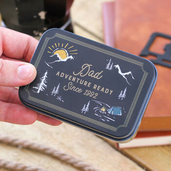 Personalised Camping Adventure Travel Tool And Tin Set, 2 of 9
