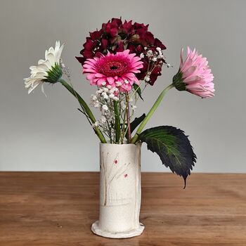 Handmade Ceramic Vase With House And Apple Tree, 2 of 7
