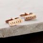 Personalised Silver Rectangle Cufflinks, thumbnail 5 of 9